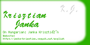 krisztian janka business card